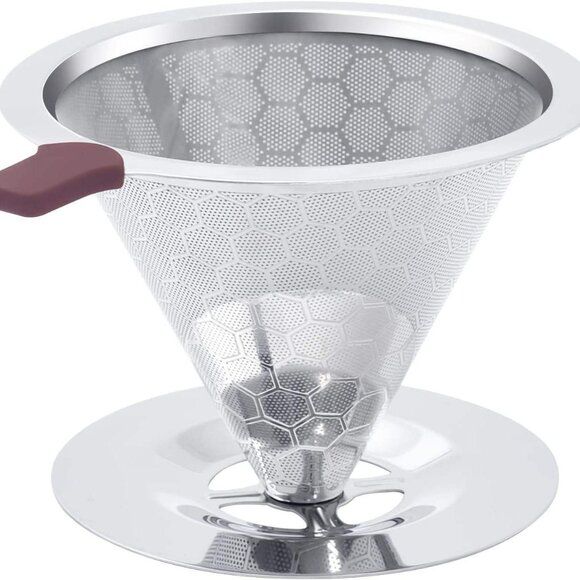 Premium Honey Comd Stainless Steel Pour Over Coffee Dripper 1-2 Cup Hiking1 Pack - Picture 2 of 8